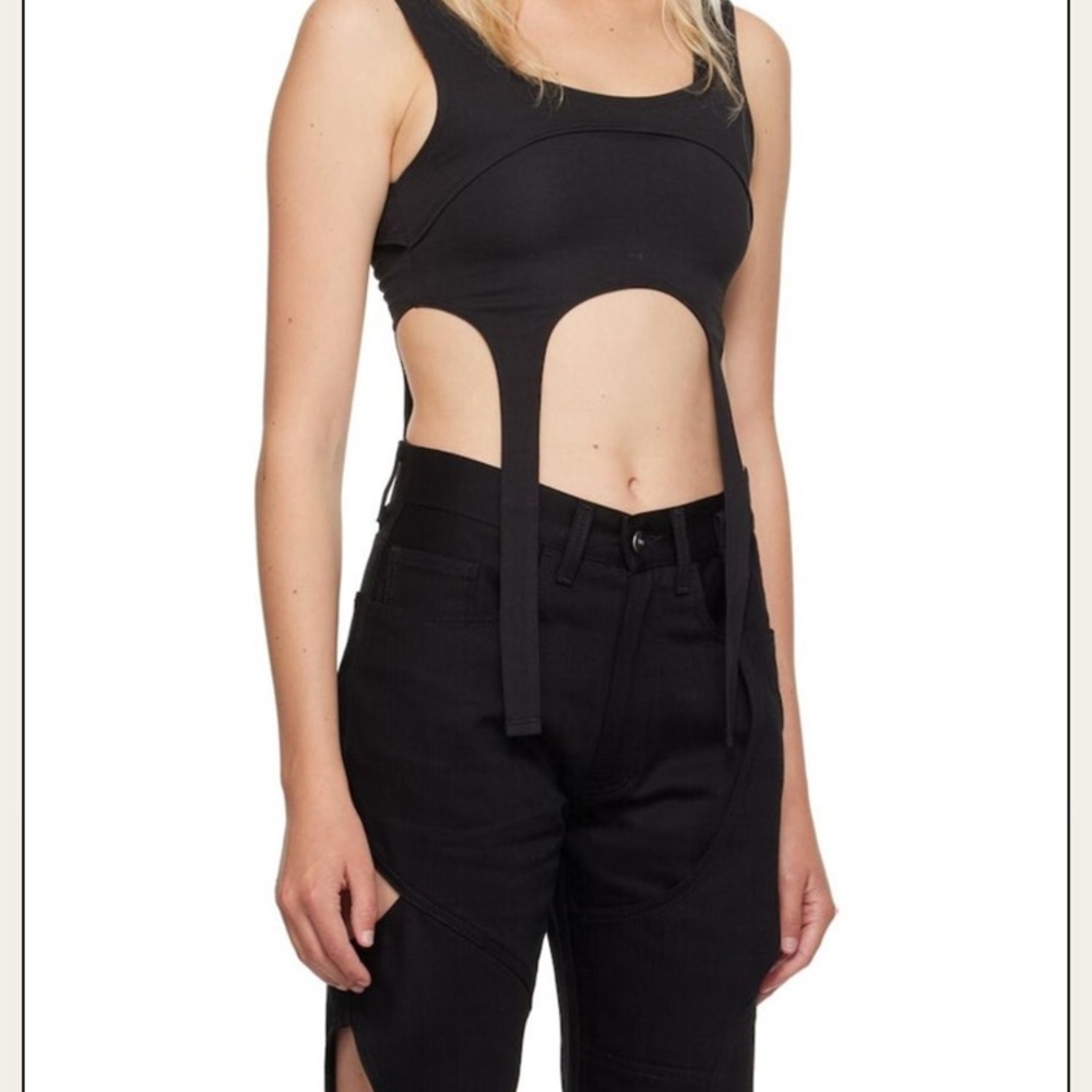 Heliot Emil Black Harness Tank Top